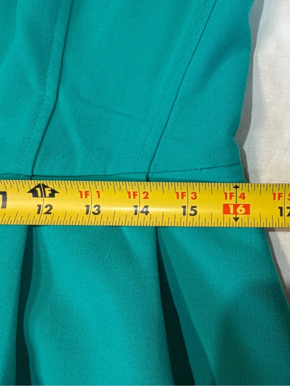 LOFT Teal Sleeveless Peplum Sheath Dress - Picture 6 of 8